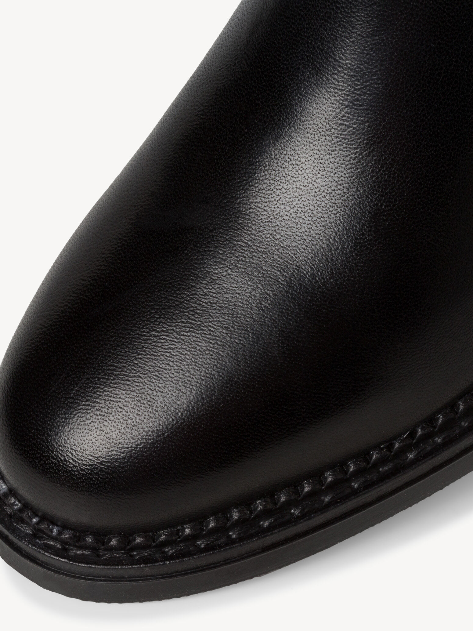 Bottine Chelsea en cuir - noir