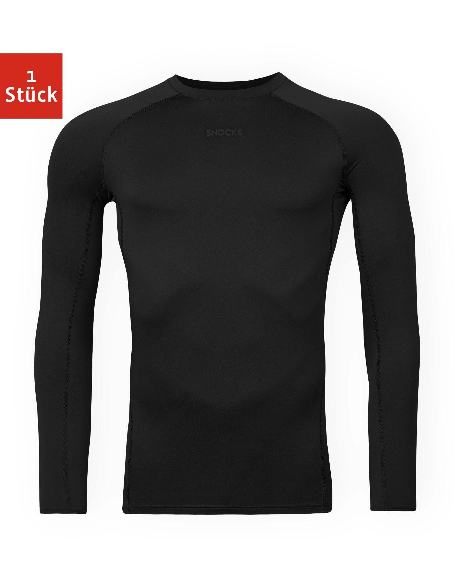 SNOCKS Funktionsshirt (1-tlg) mit unauffälligem Logodruck, schnelltrocknend & perfekt für den Sport