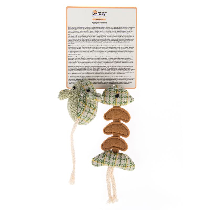 Modern Living Glasgow Katzenspielzeug-Set Fischgräte | bitiba.de