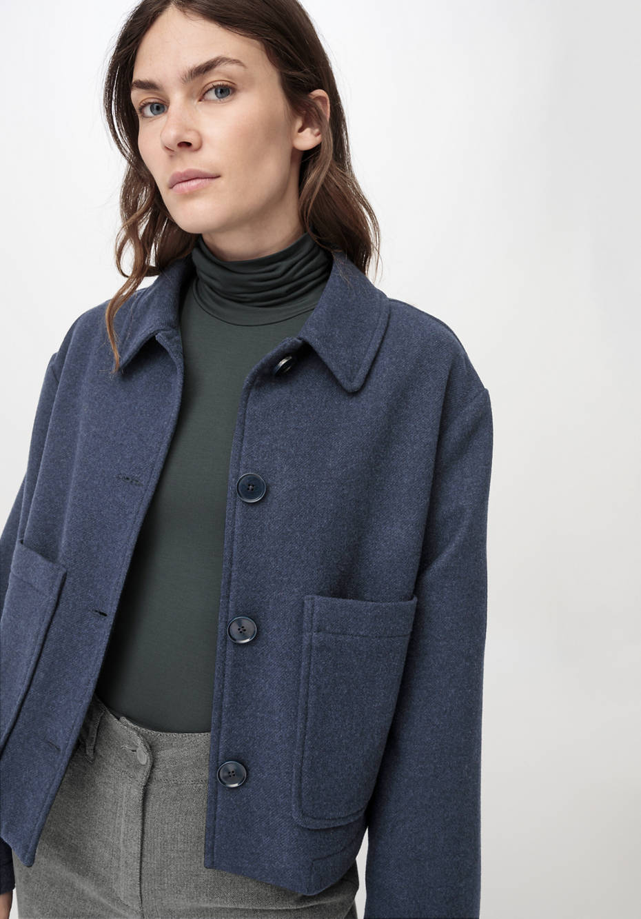 Jacke BetterRecycling aus Merinowolle