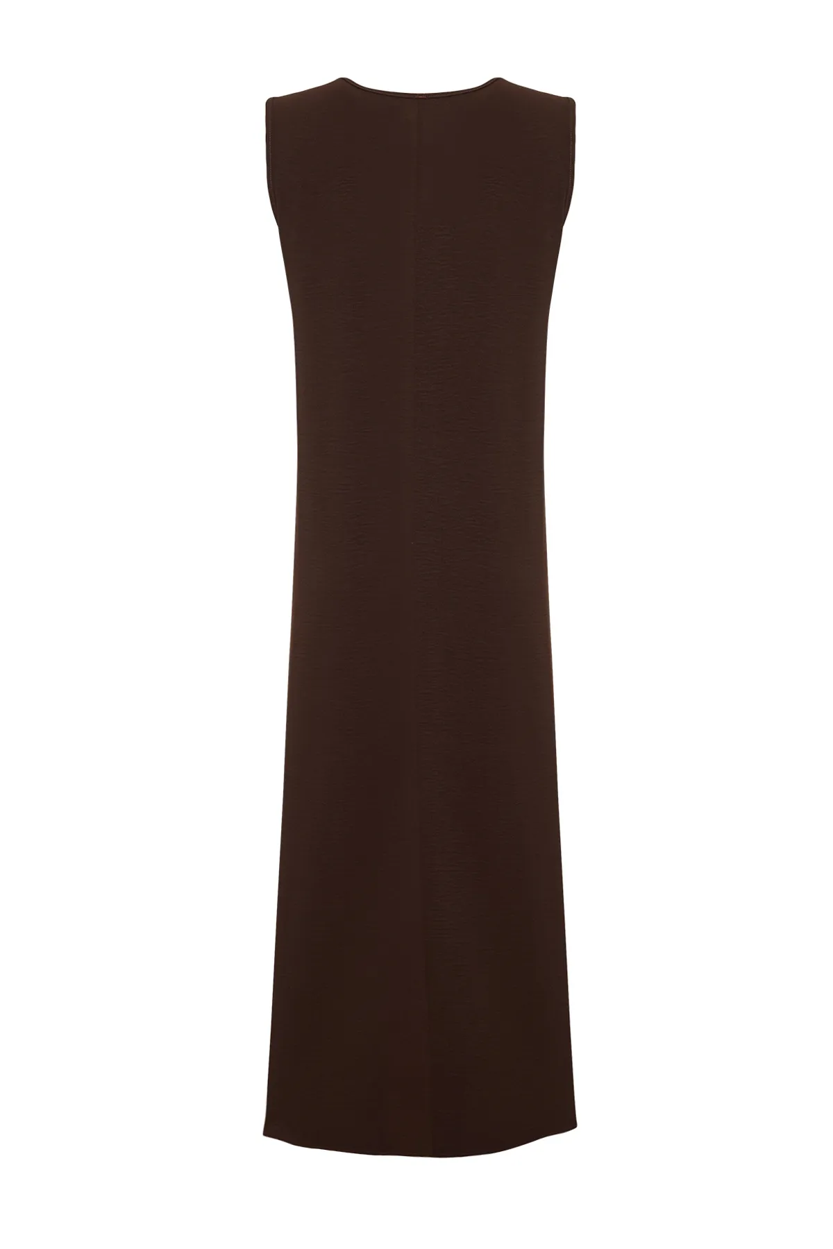 Trendyol Modest  Braunes Unterwäsche-Aerobin-Kleid mit gewebtem Futter TCTSS23EB00146