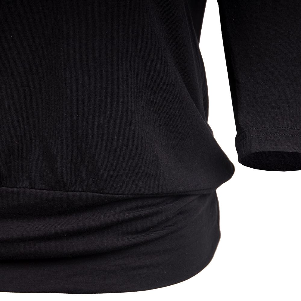 Damen Langarm-Shirt WAPPEN schwarz