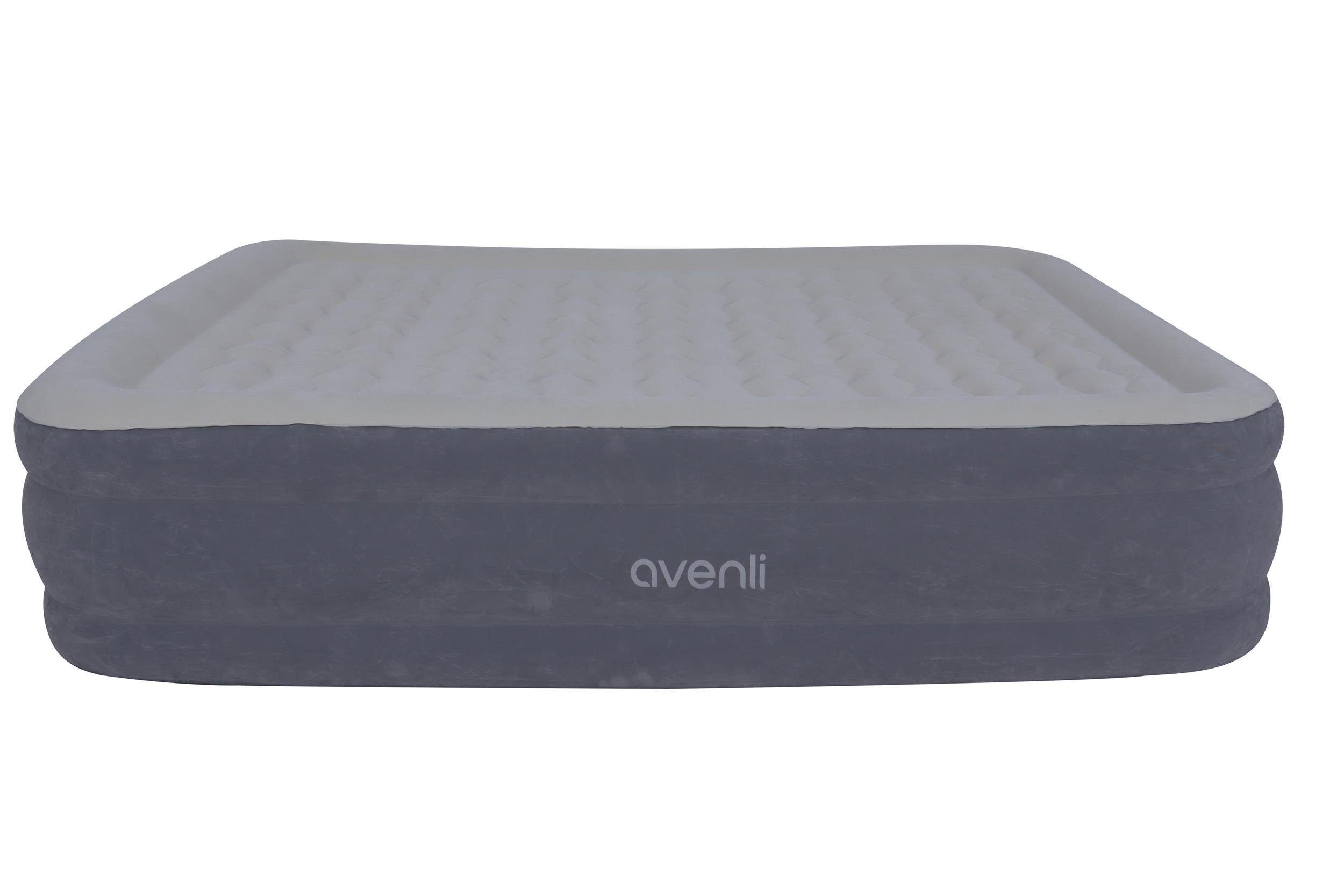 Avenli Luftbett Luftmatratze selbstaufblasend 203 x 152 x 46 cm, (Doppelbett für 2 Personen), Gästebett mit integrierter Pumpe