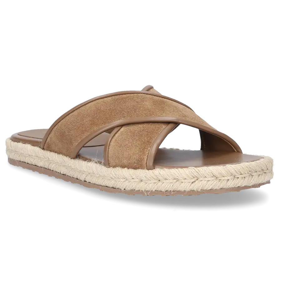 Gianvito Rossi - Sandalen CESARE Veloursleder - beige