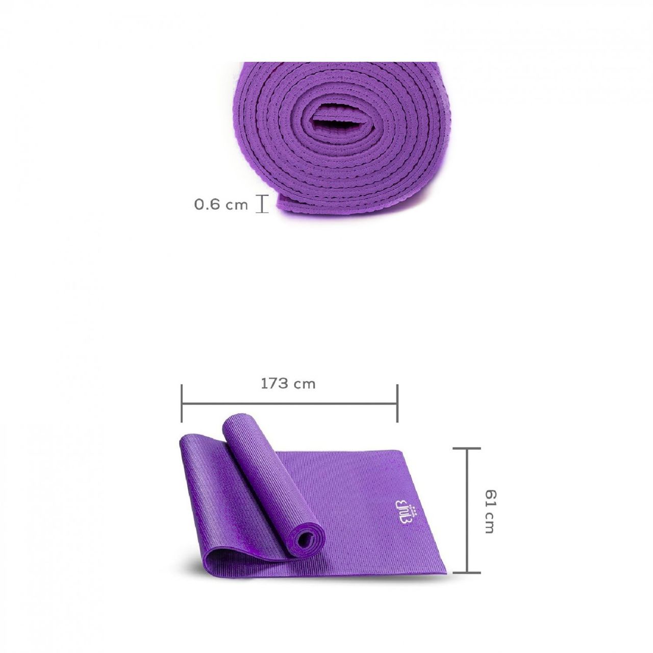 BnB Sports Sportmatte, Umweltfreundliche ungiftige dermophile PVC Premium Gymnastikmatte, Yogamatte & Badematte