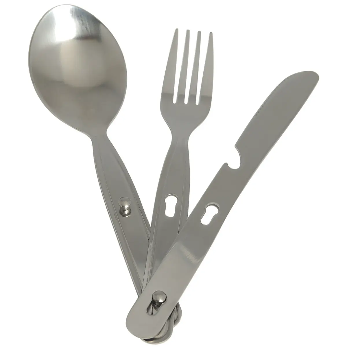 Camping Essbesteck 3-teilig steckbar