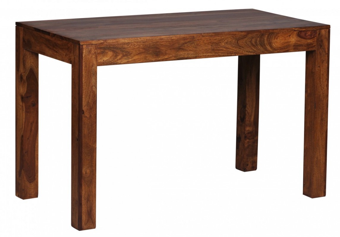 Wohnling Design Esstisch Massiv 120 x 60 x 76 cm Sheesham Massivholz