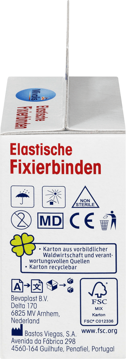 Elastische Fixierbinden, 6 cm x 4 m (gedehnt), 2 Rollen, 8 m