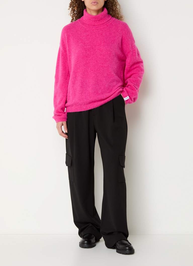 10DAYS Fine-knit sweater in alpaca wool blend with turtleneck