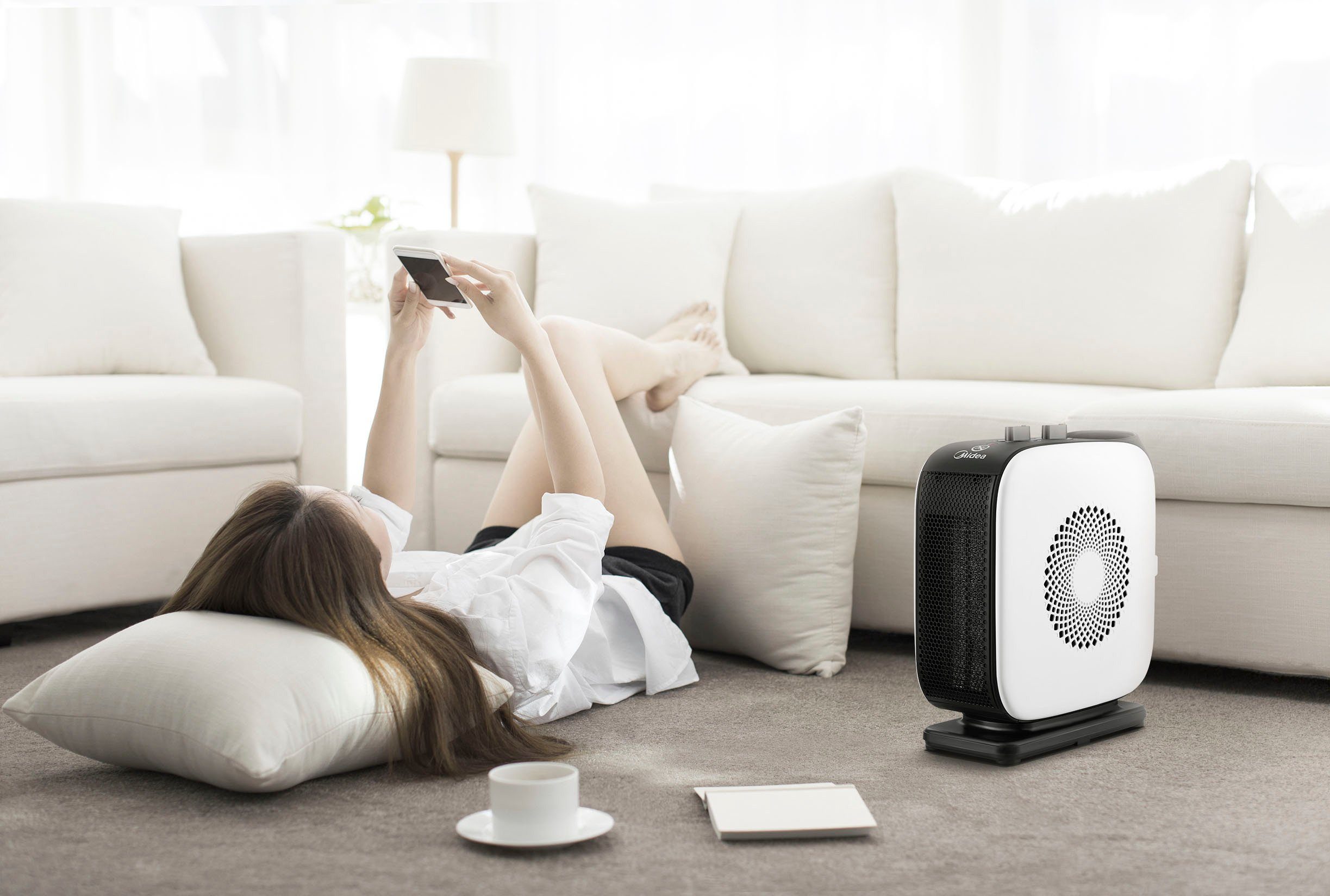 Midea Heizlüfter NTY15-19CA, 1500 W, für Räume bis 10 m²