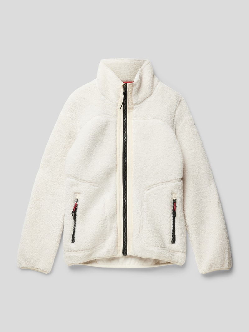 Jacke aus Teddyfell in offwhite