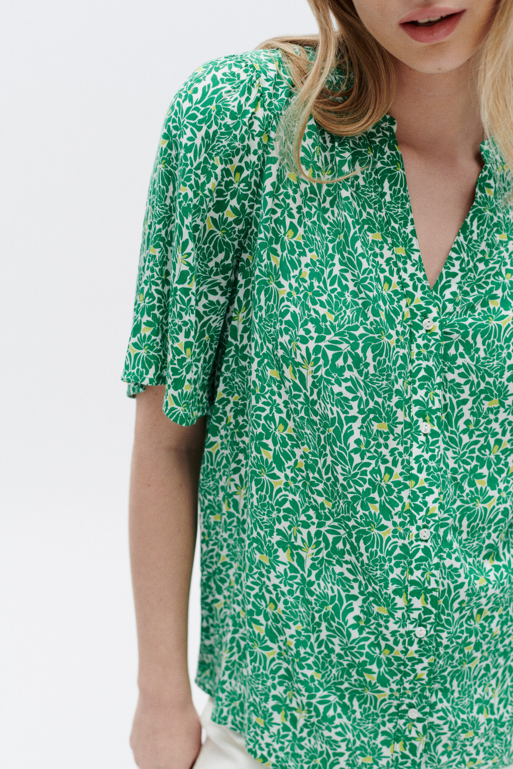 Blouse carla1 vert menthe femme