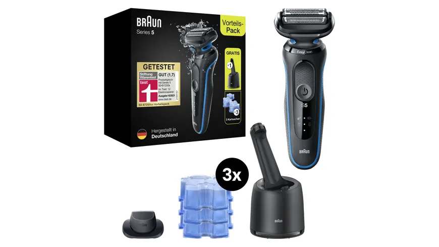 BRAUN Rasierer Series 5 50-B7200cc SW Vorteilspack mit gratis Reinigungsstation