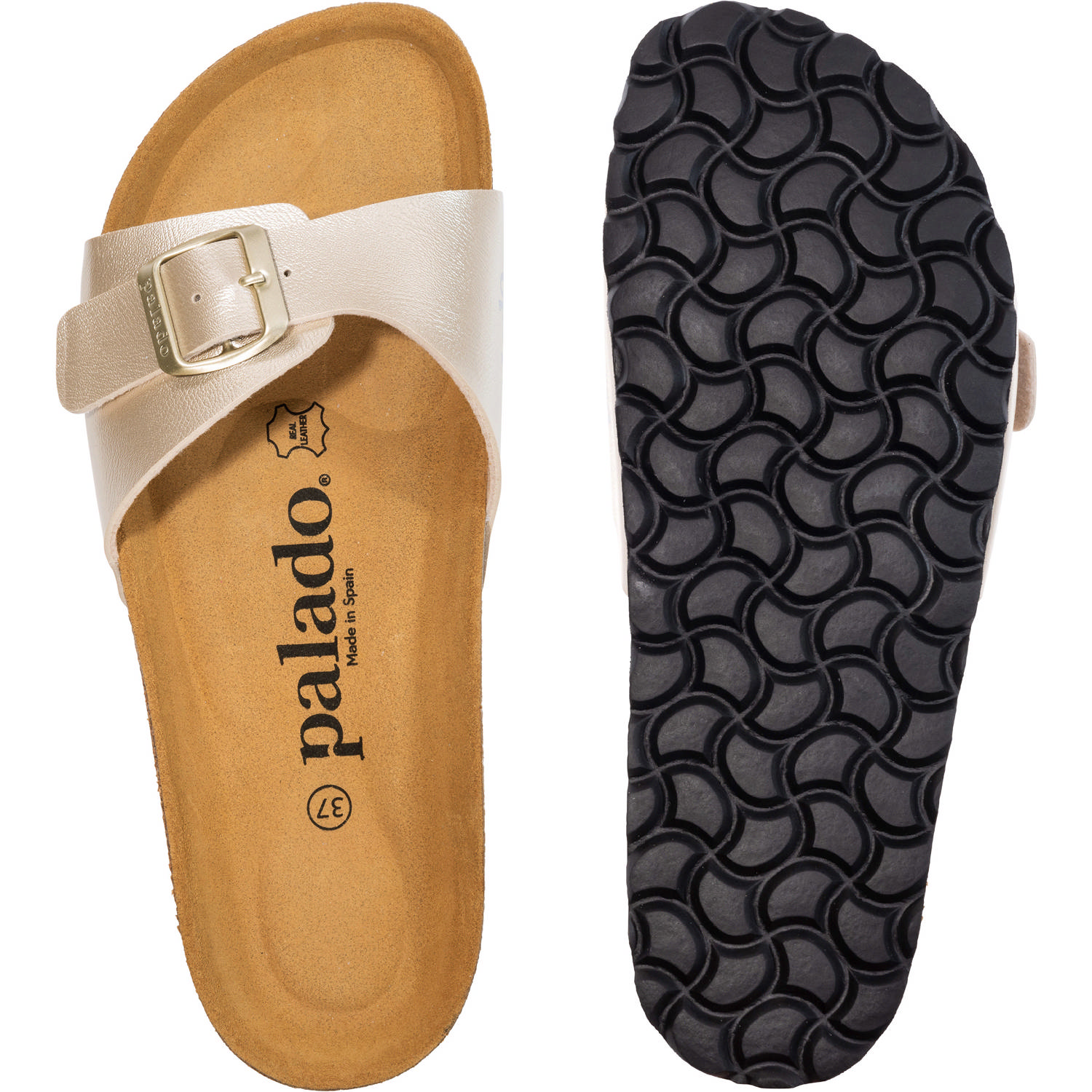 Palado Malta Metallic, Pantoletten, Damen, Gold Metallic