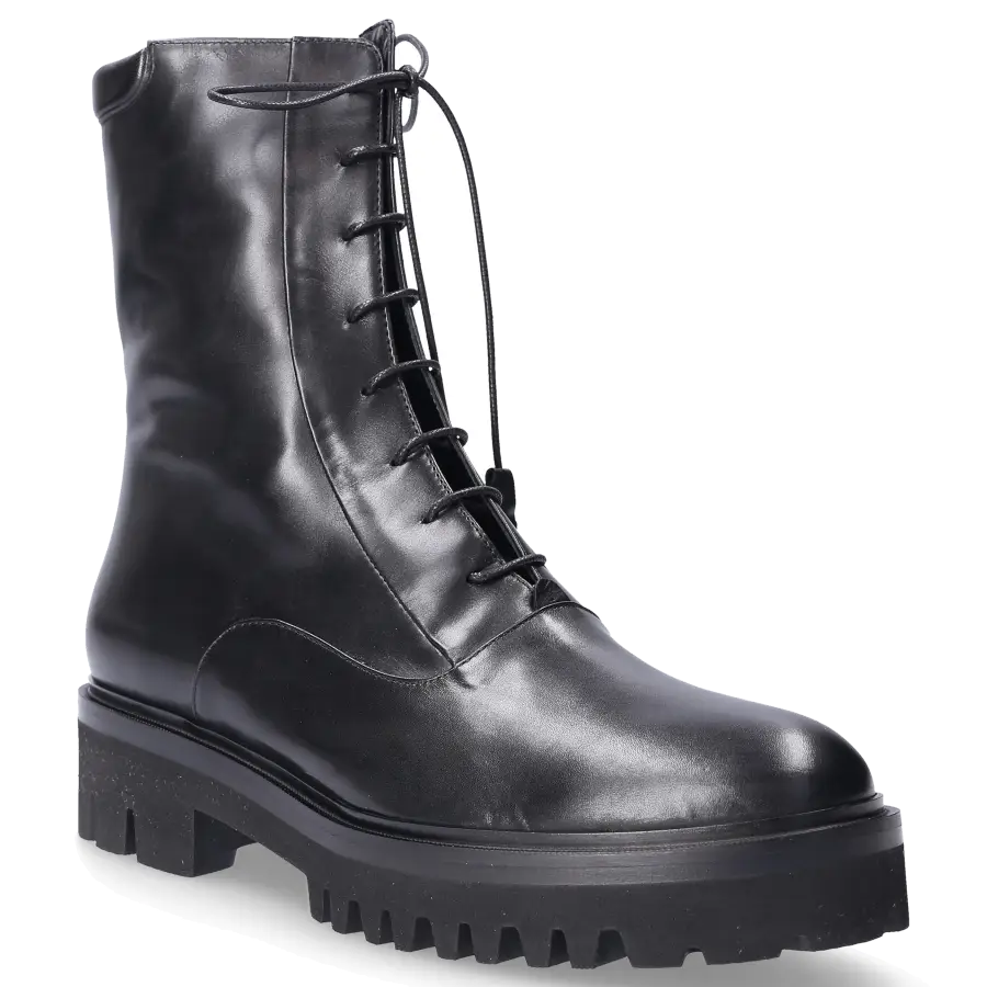 Truman's - Stiefeletten 8438 Kalbsleder Logo schwarz - schwarz