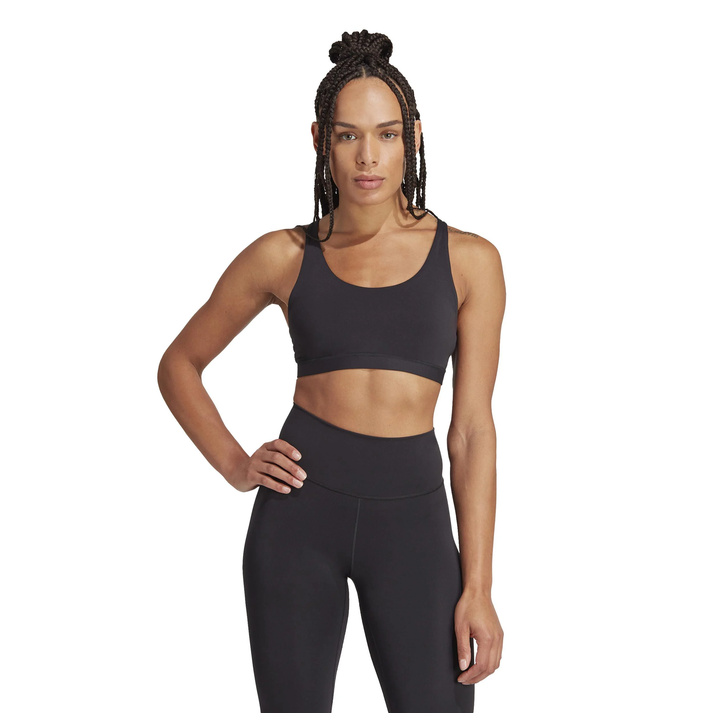 All Medium-Support Sport-BH Damen - Schwarz