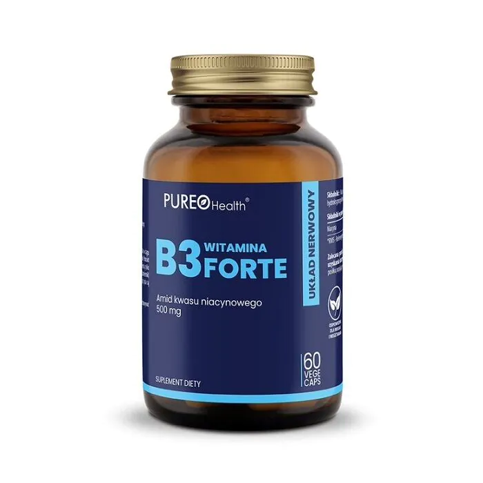 Pureo Health Βιταμίνη Β3 Νιασίνη 500 mg Κάψουλες