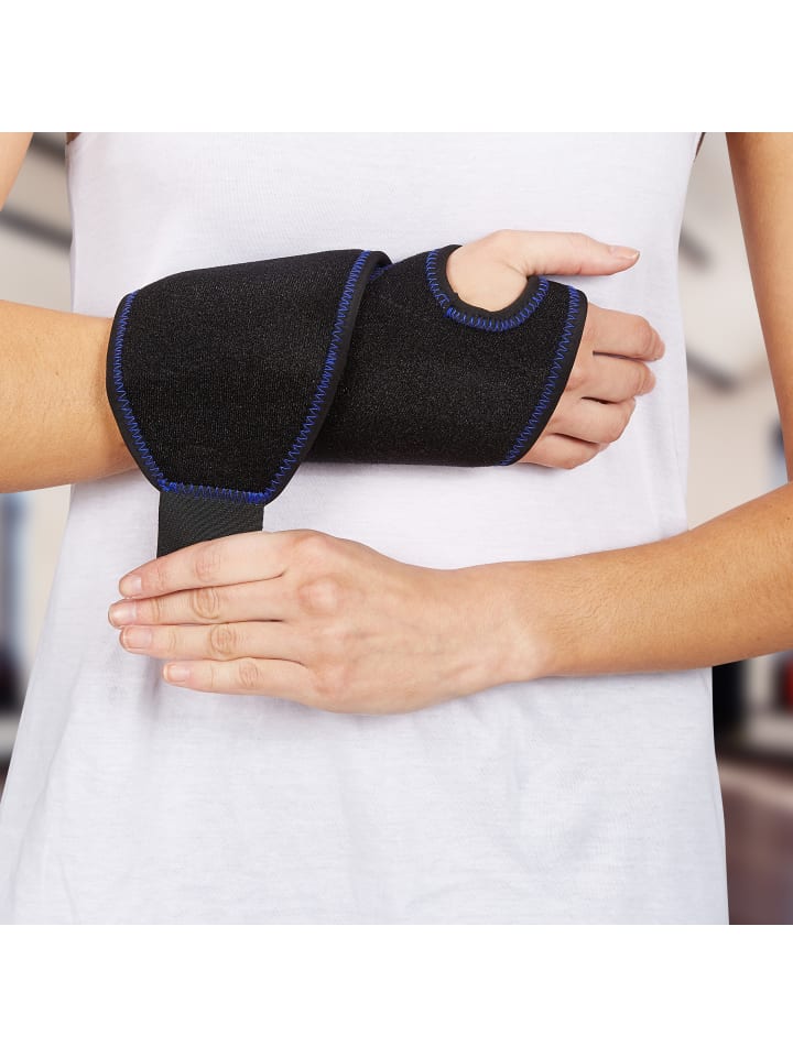 relaxdays Kühlpad Handgelenk in Schwarz günstig kaufen onesize