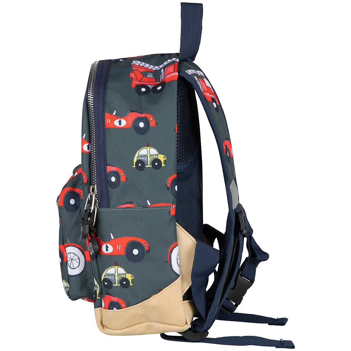 Kinderrucksack S Cars Leaf Green