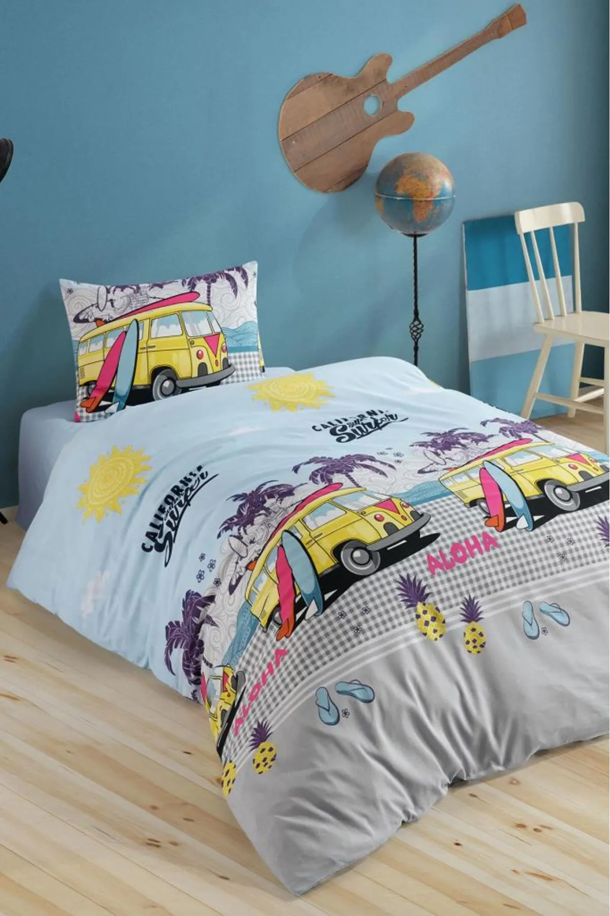 Çeyiz Diyarı  Bettwäsche Einzelbett - Mehrfarbig - Gestreift