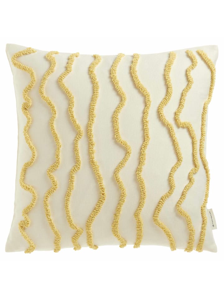 Tom Tailor Zierkissenhülle WAVY in Gelb günstig kaufen 45 x 45 cm