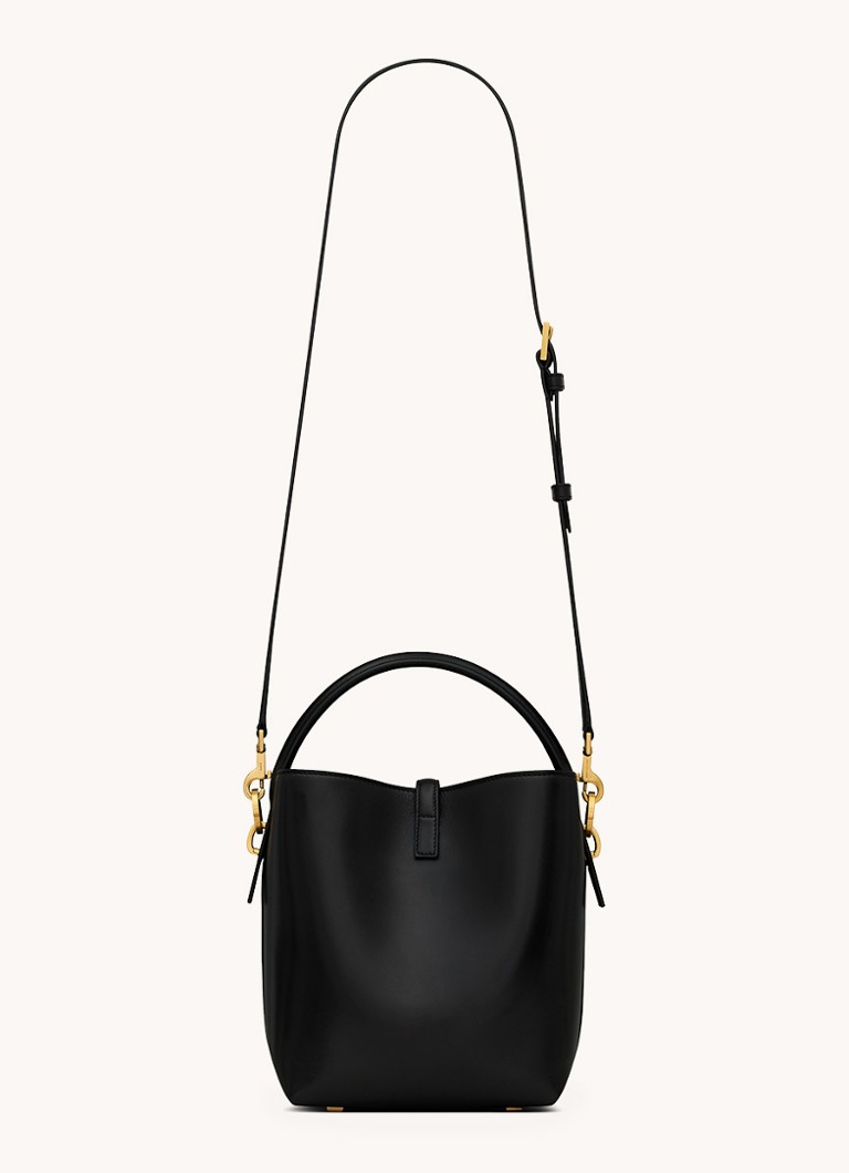 Saint Laurent Le 37 Liten veske i kalveskinn med avtakbar skulderrem