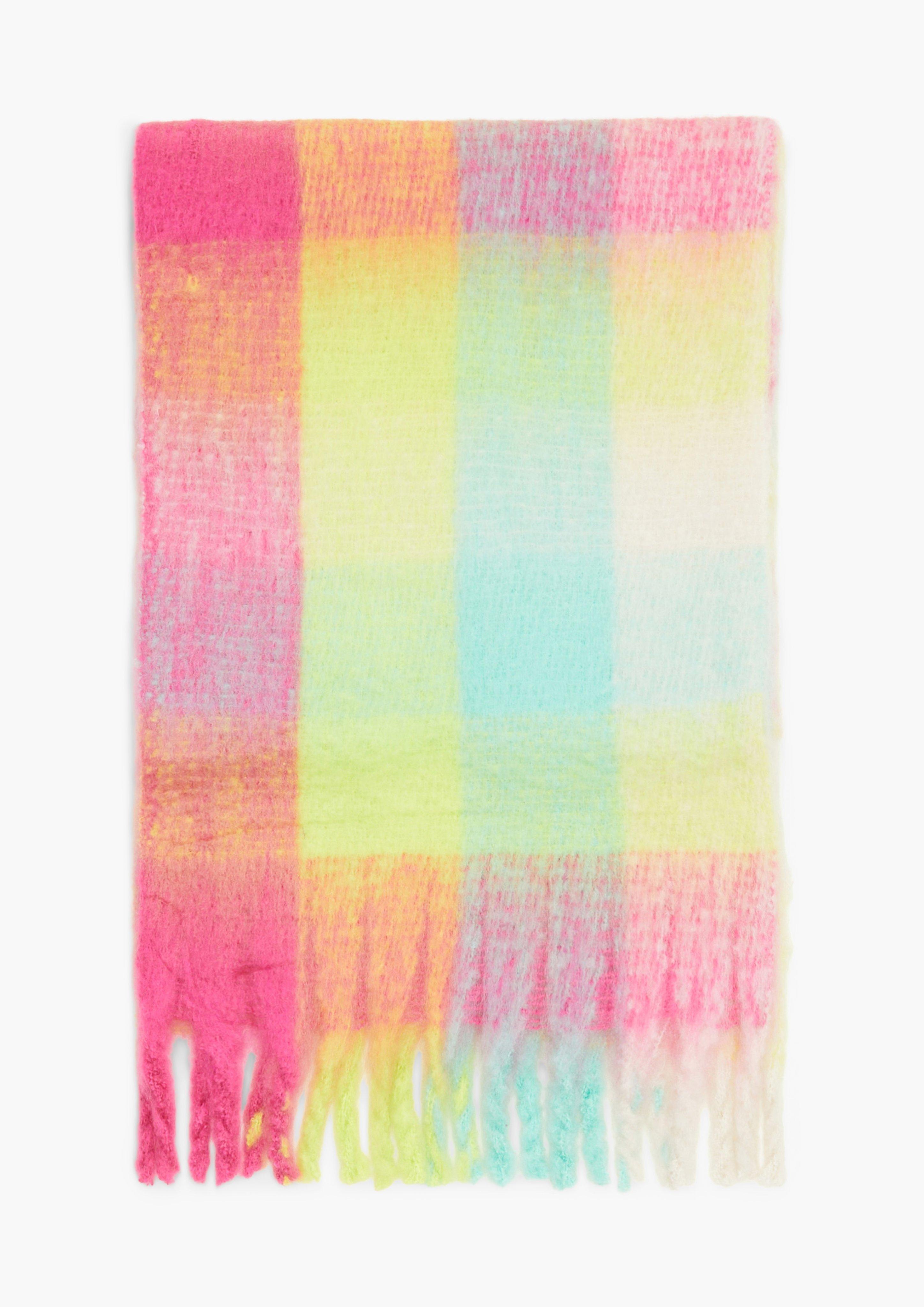 Karierter Schal mit Fransen  2131804-70X6