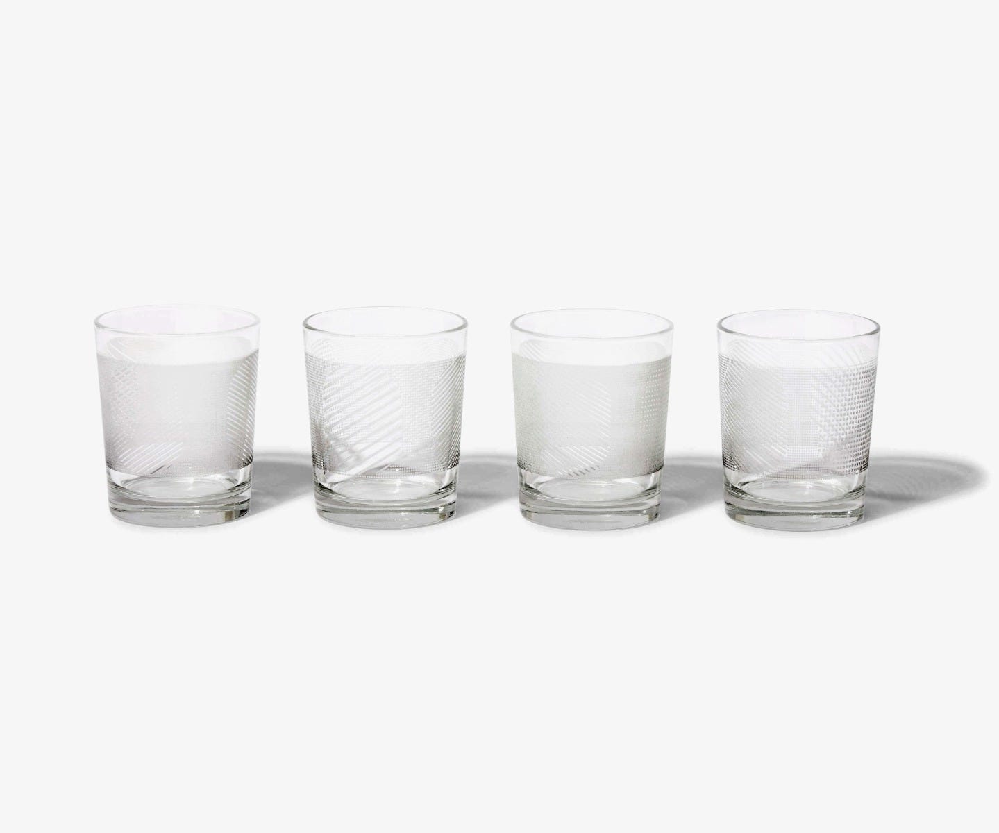 Gobelets set de 4 - Lignes et points