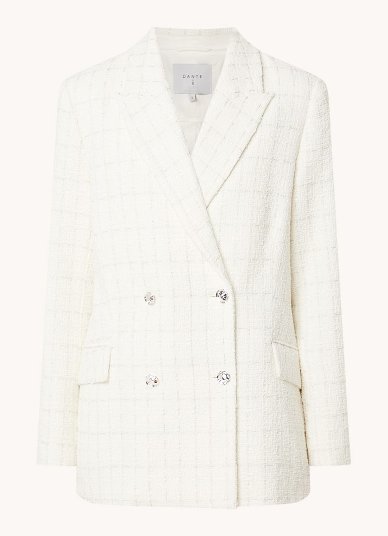 American bouclé cruzada cu bolsillos cu solapa Dante 6 Renoir