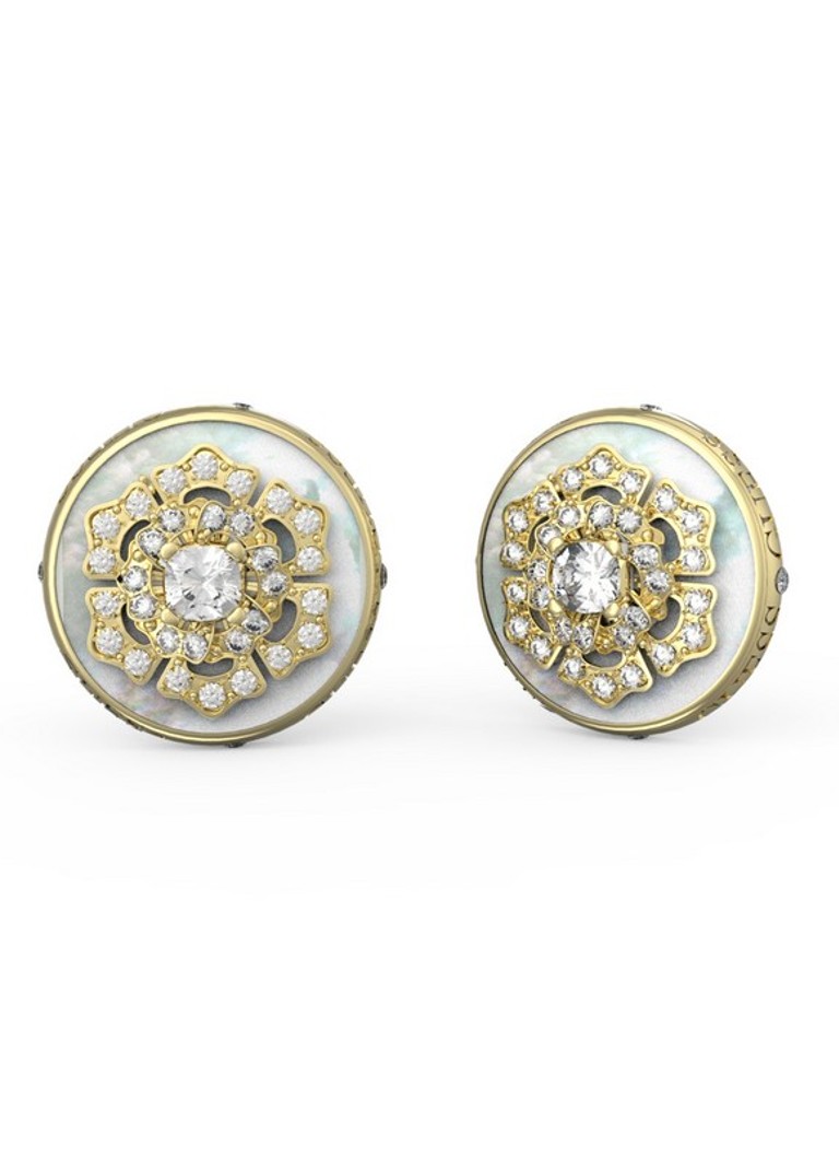 GUESS Stud earrings with crystal JUBE04551JWYGT-U