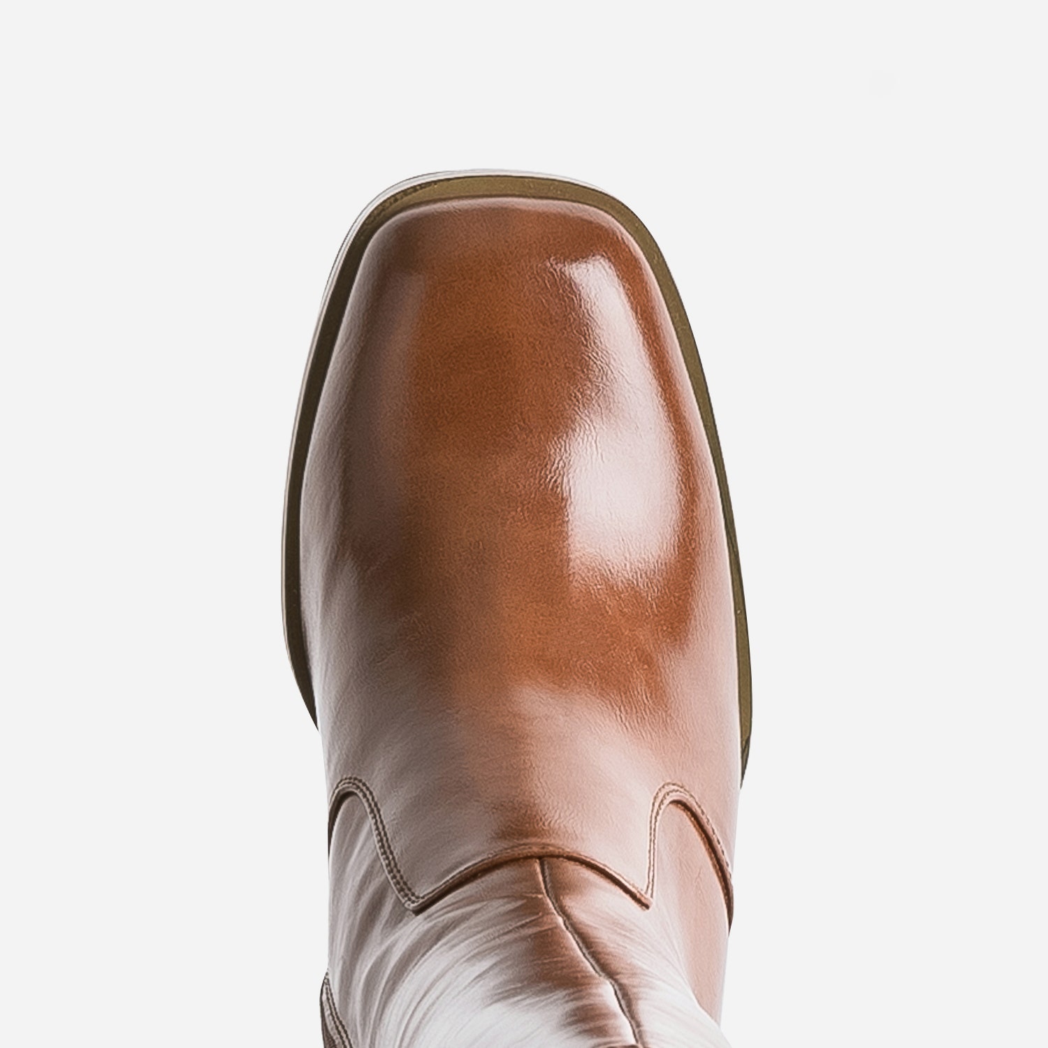 Botte cognac éco-conçue à plateforme
