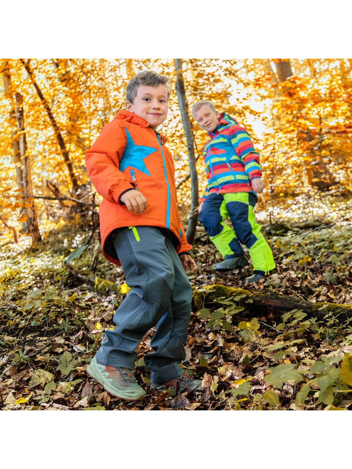 Schneejacke Stern Baby, orange