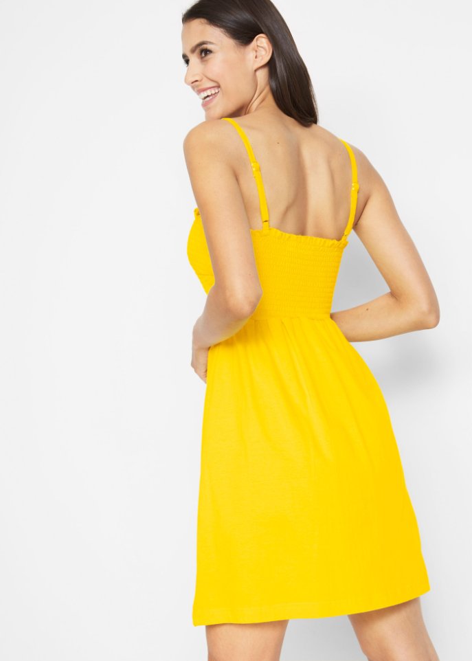 Jersey-Kleid mit verstellbaren Trägern