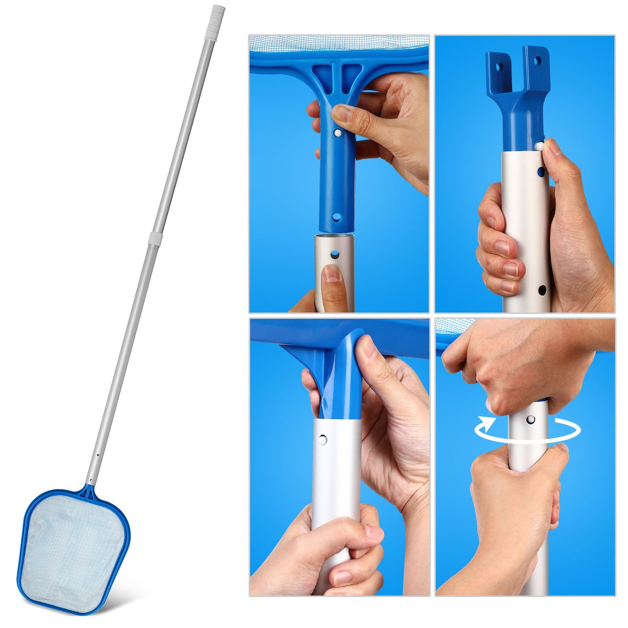 Casaria Deuba Pool Reinigungsset  8 Teilig
