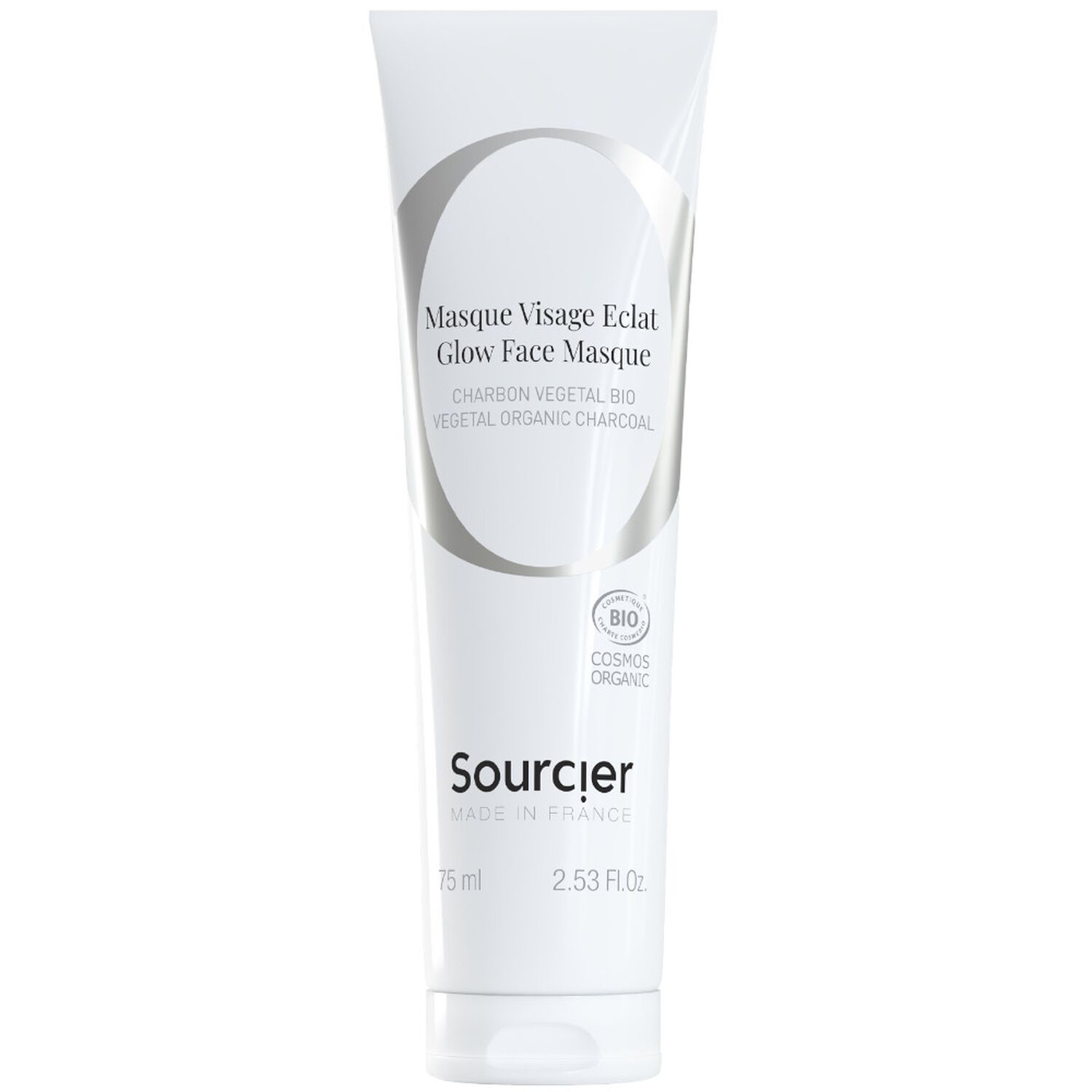 Sourcier Masque Visage Eclat Charbon Végétal Bio