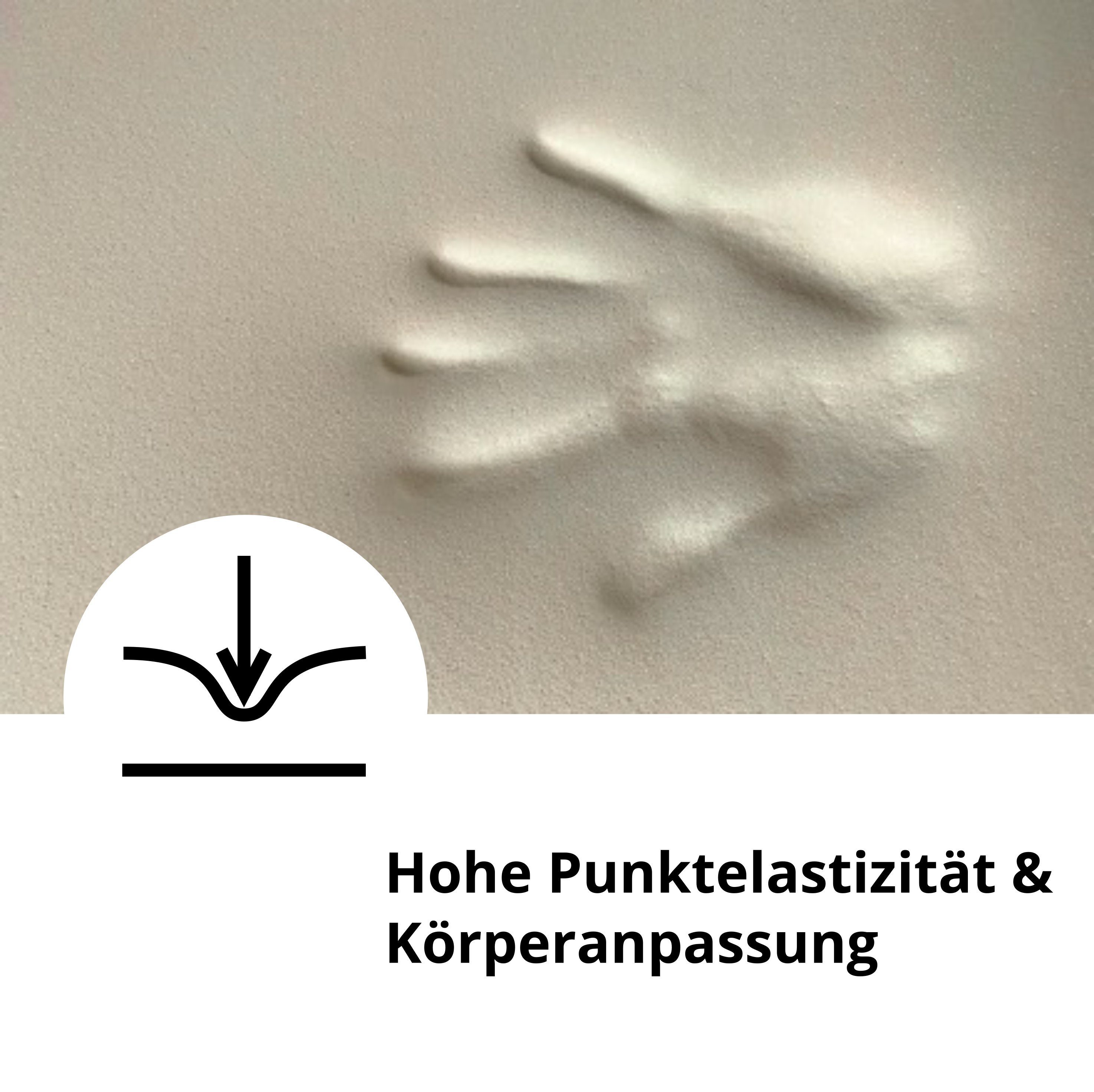 Topper Visco-Topper für Matratzen und Boxspringbetten, Meos, 6 cm hoch, Viscoschaum, 90x200 cm, Made in Germany, Druckentlastende Eigenschaften, 4-seitiger Reißverschluss sorgt für abnehmbaren und waschbaren Bezug, Besonders atmungsaktiv durch Klimab