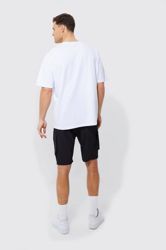 Tall Cargo-Shorts mit 4-Way Stretch und elastischem Bund