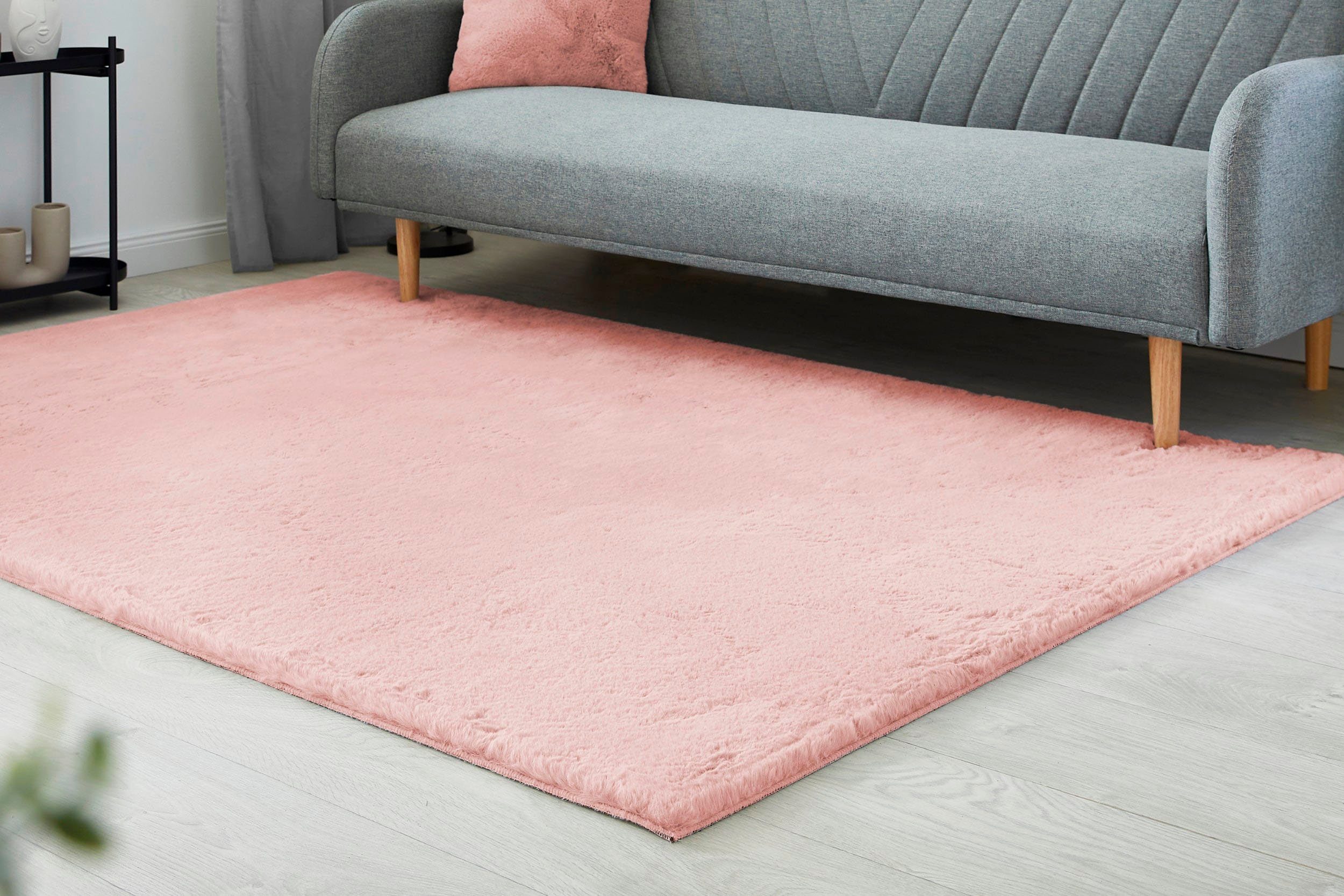 Fellteppich Novara, LUXOR living, rechteckig, Höhe: 30 mm, Kunstfell, Kaninchenfell-Haptik, besonders weicher Hochflor