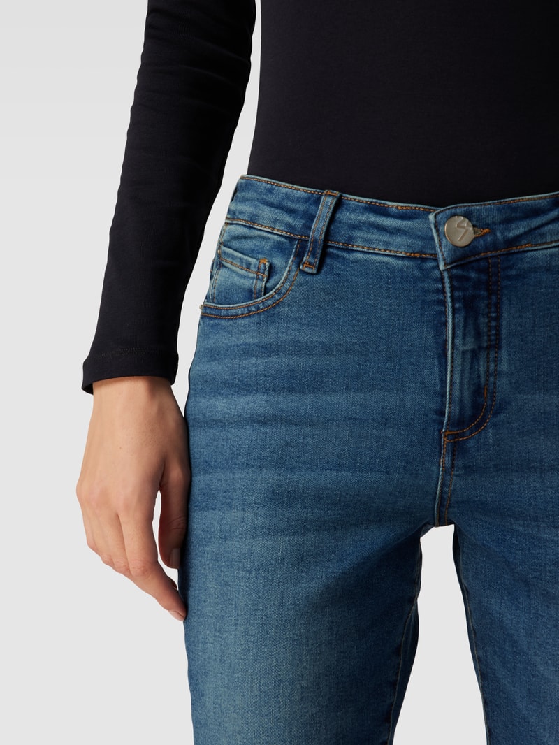 Slim Fit Jeans im 5-Pocket-Design Modell 'Evita Vintage' in jeans