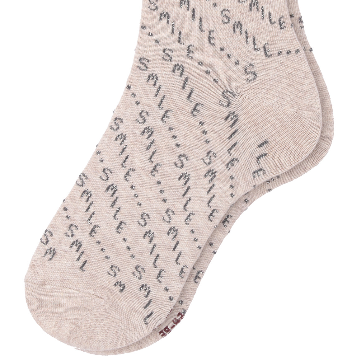 1 Paar Damen Socken mit Schriftzügen
