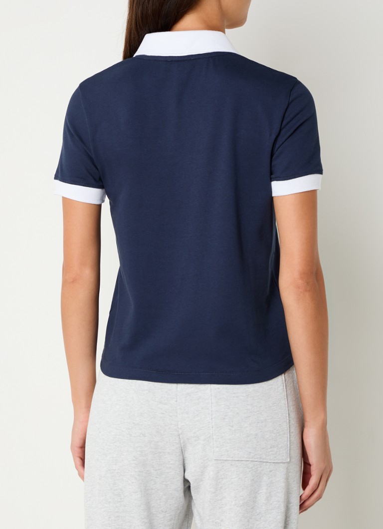 Tricou polo Vendome, sport și elegant, confecționat din material matlasat de bumbac cu logo.