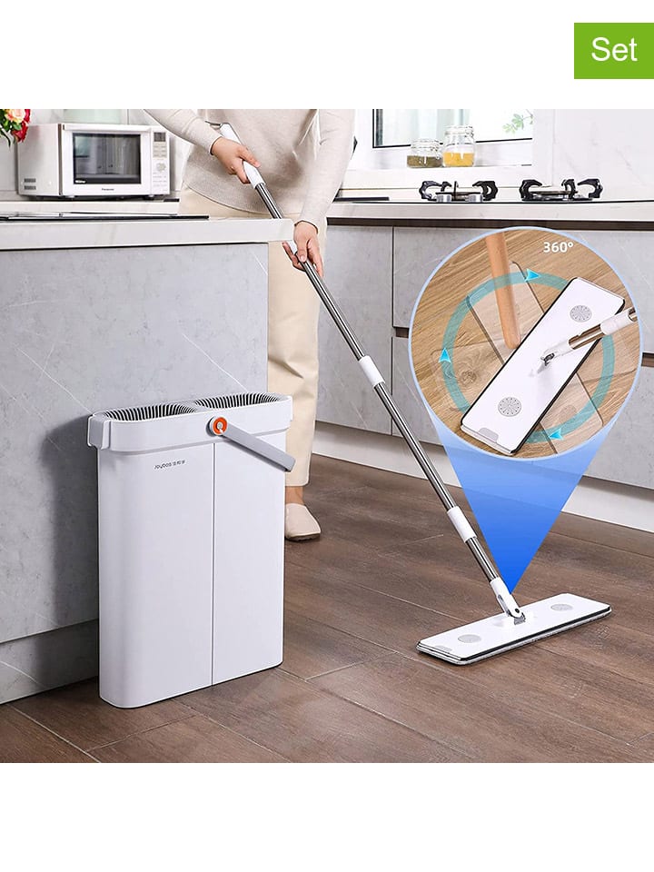 Joybos 2tlg. Bodenreiniger-Set in Weiß günstig kaufen onesize