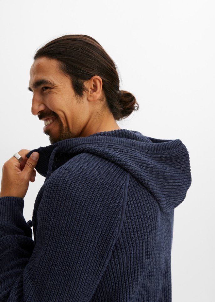 Kapuzen Pullover mit recycelter Baumwolle