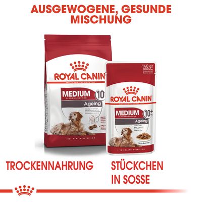 Royal Canin Medium Ageing 10+ in Soße
