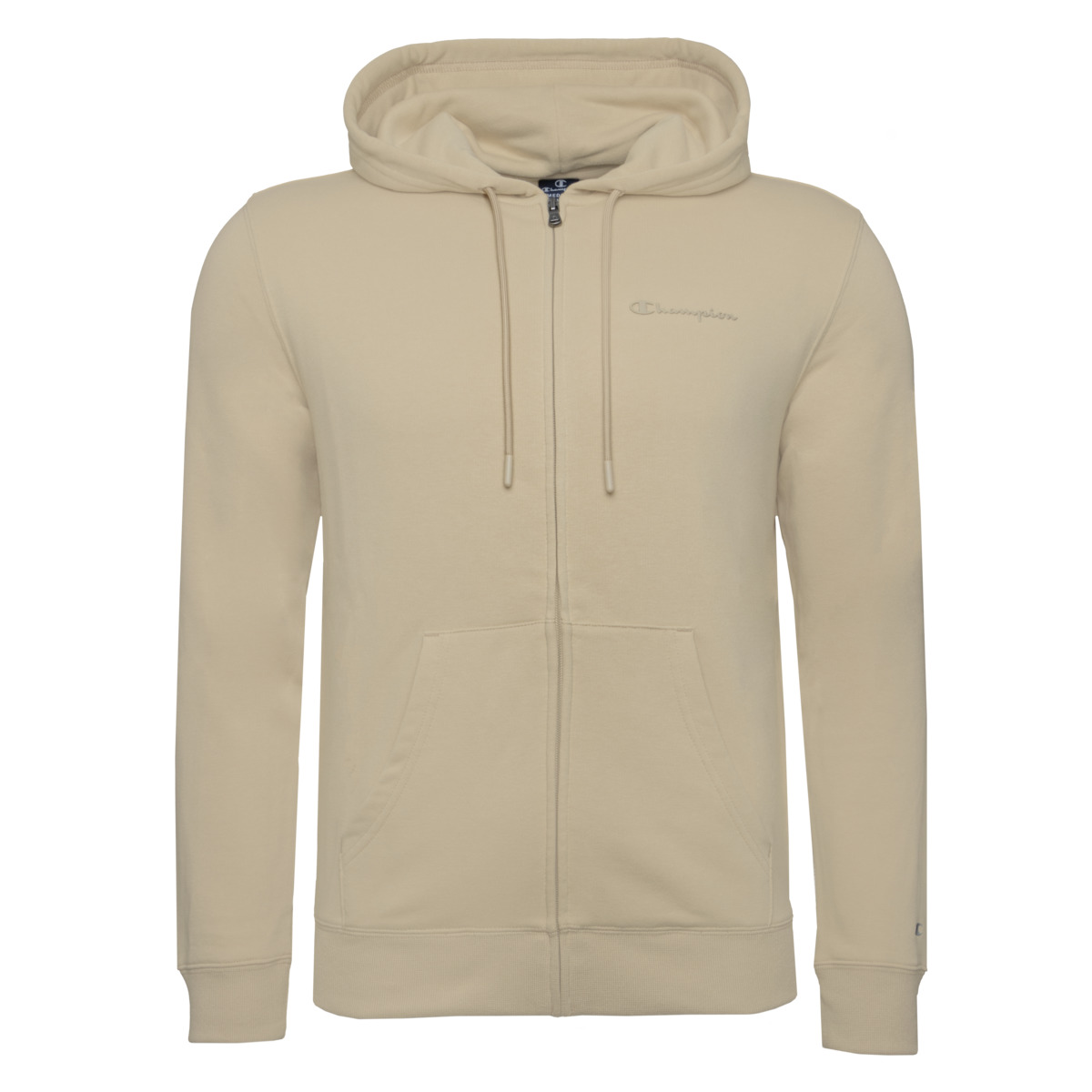 Champion Hooded Full Zip Sweatjacke beige