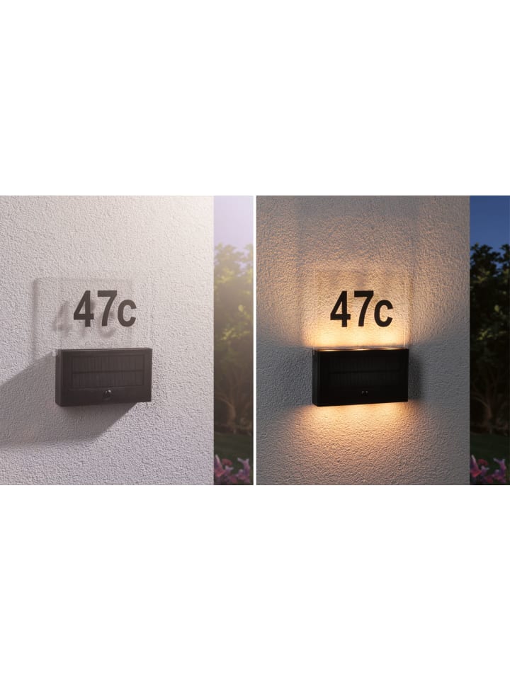 paulmann Solar LED Hausnummernleuchte Neda insektenfreundlich günstig kaufen onesize