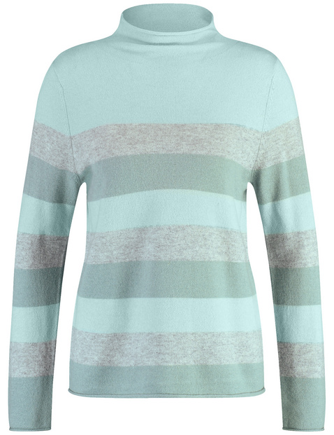 Wollpullover mit Blockstreifen