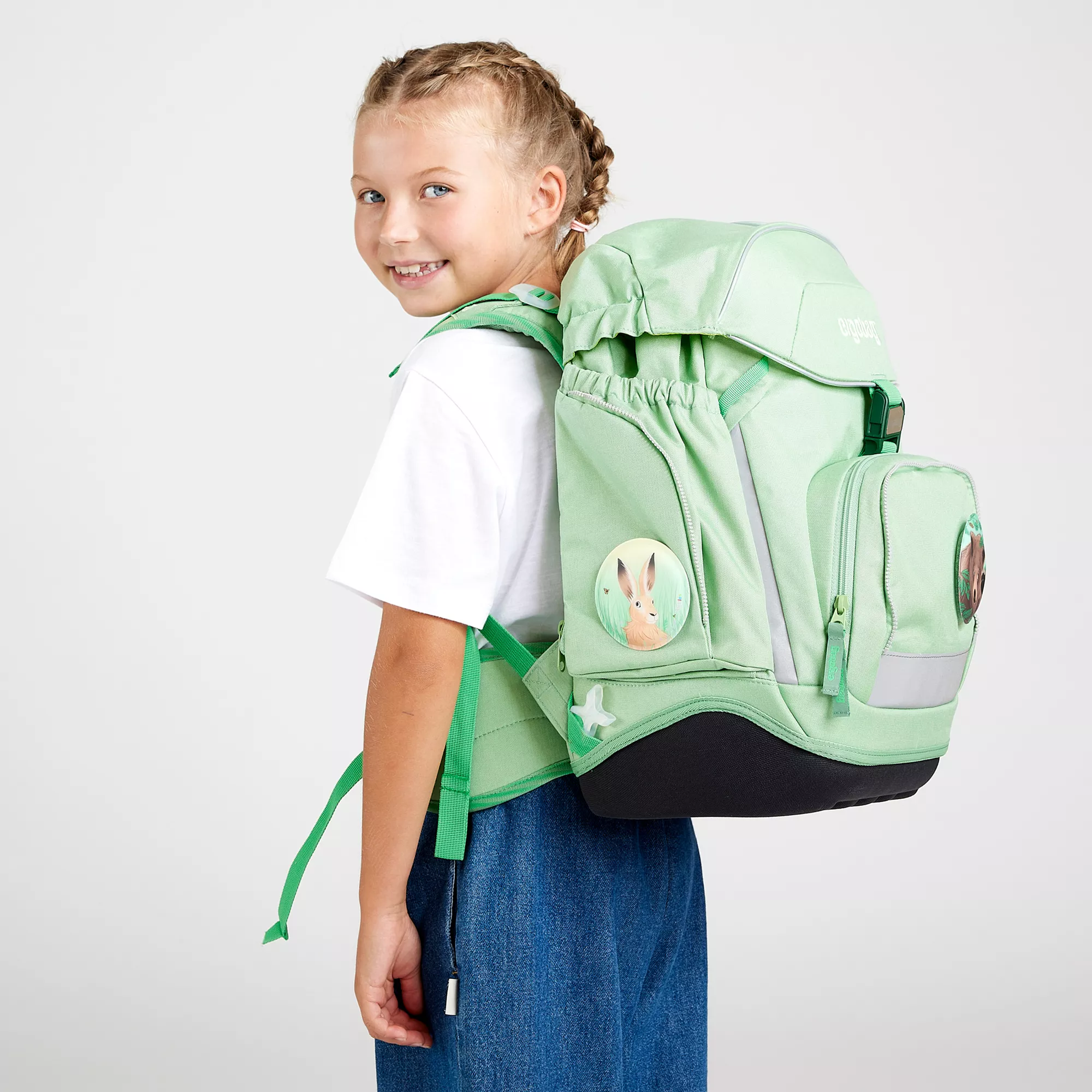 ergobag Schulrucksack-Set Waldbärwohner