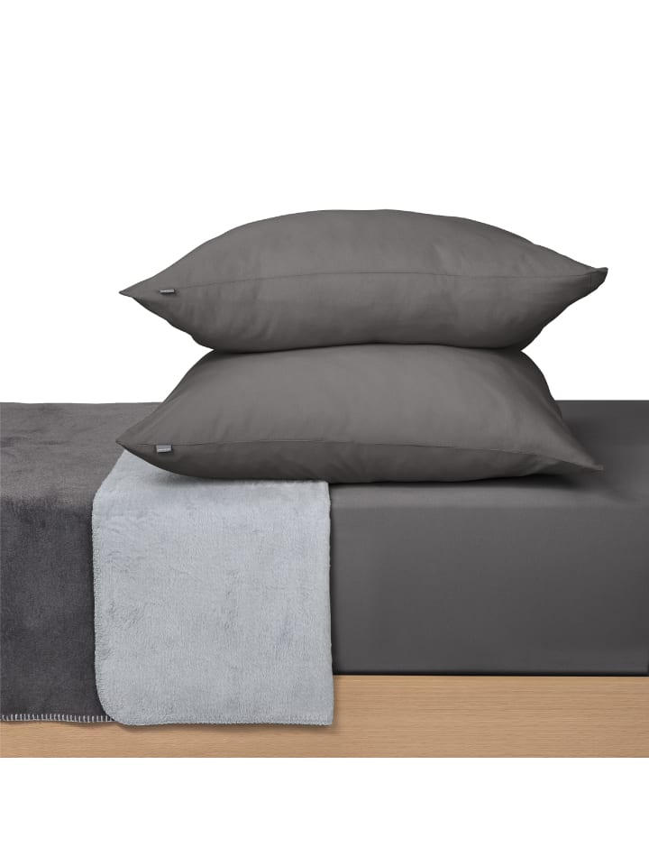 Schiesser Wohndecke Klara (150x200 cm) in Dunkelgrau günstig kaufen 150 x 200 cm