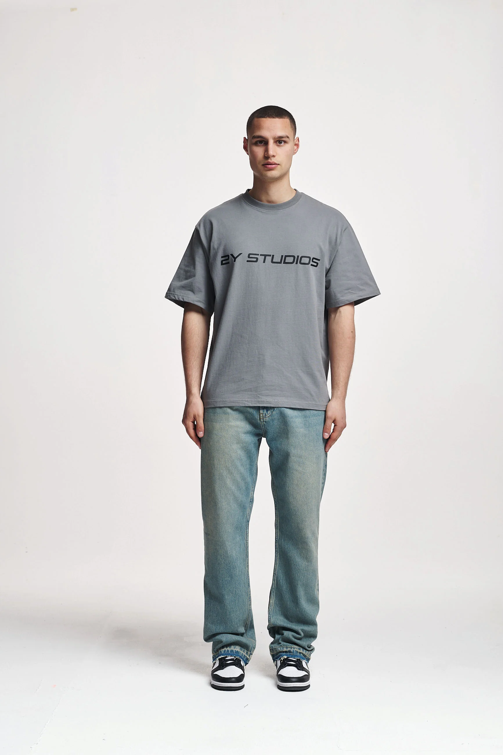 2Y Studios ARUN OPEN HEM - Vaqueros holgados